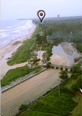 Location at Payyambalam Beach, Kannur